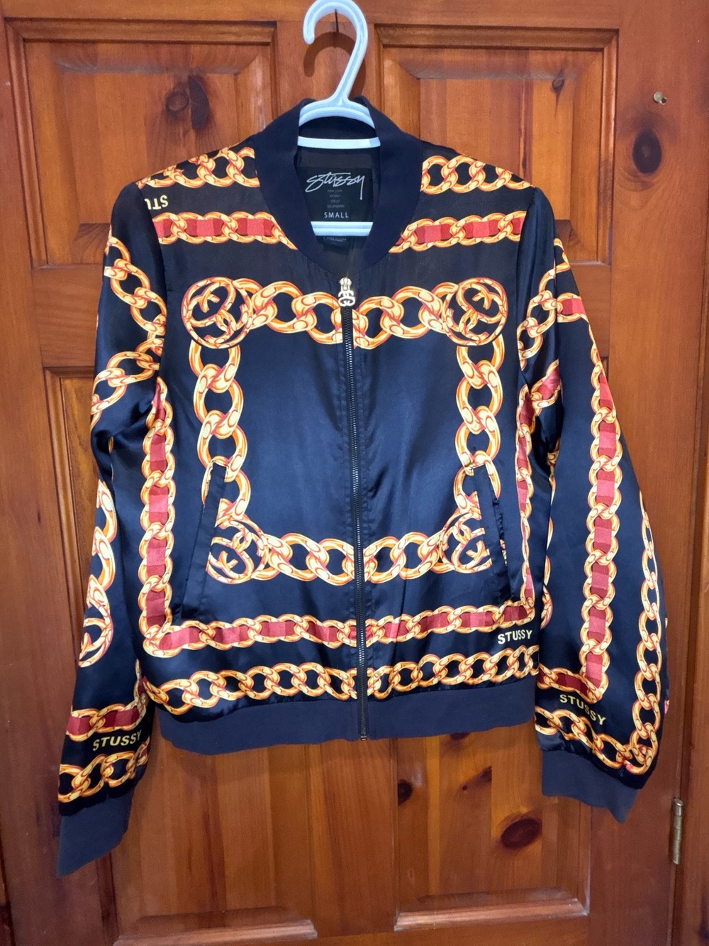 Stussy Women's Satin Chain Jacket Size S